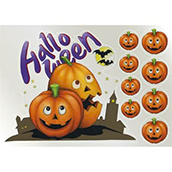 ウィンドウシール 両面 Halloweenかぼちゃ
