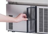 スライド式フィルターで清掃ラクラク