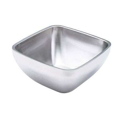 ステンレス 2重サラダボール 角 47674 【同梱グループA】