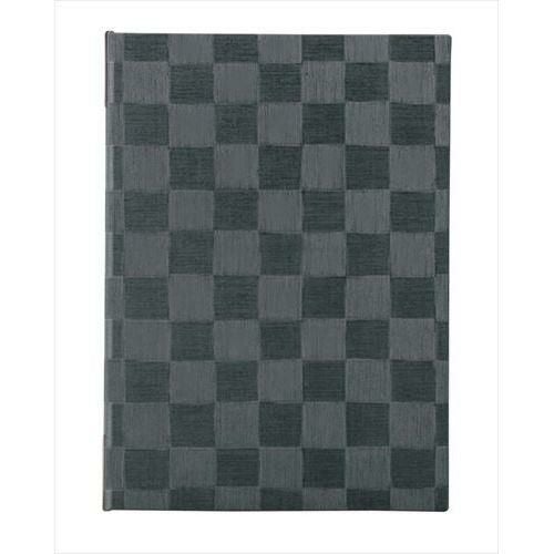 えいむ チェック柄メニュー MB-302 中 グレーブラック/B5サイズ