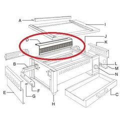 EBM 遠赤串焼器640型用 レッドフィン