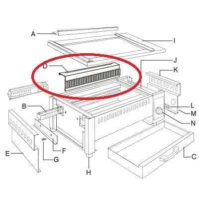 EBM 遠赤串焼器640型用 レッドフィン