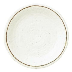 粉引ライン 石目5.0皿