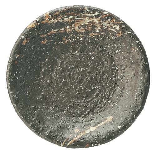 丸皿 吹雪 石目5.0皿