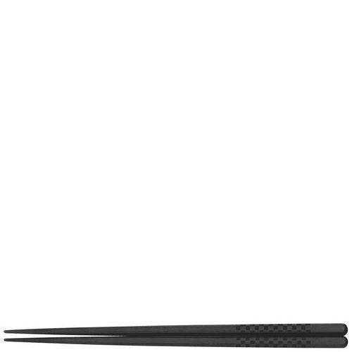 市松柄 六角箸 22．5cm 黒(G－PET製)