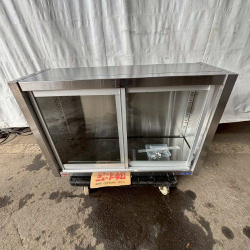 中古】吊戸棚 ガラス戸 幅900×奥行300×高さ600 【送料別途見積】【業務