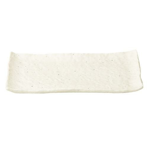 新粉引 石目8.0長角皿