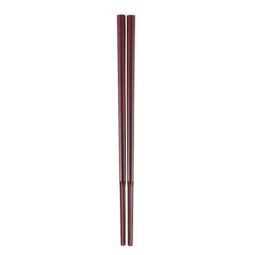10角 ぐる麺箸 極太 23cm 朱 GM－4053