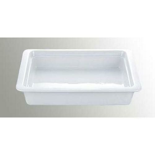 CH ガストロノーム ディッシュ ホワイト 1/2 H25mm