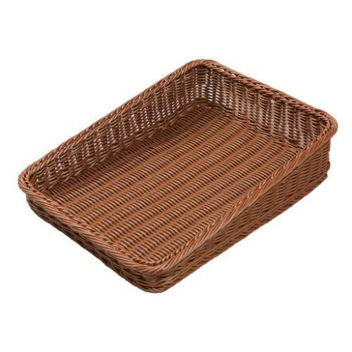 バスケット PPラタン ベーカリーバスケット 斜メ30型 ブラウン BB-K4030-BR PPTATTAN