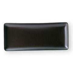 32cm 長角皿 (黒マット) /グループM