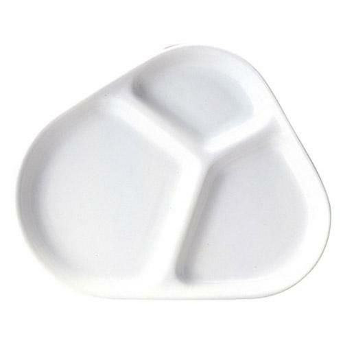 仕切りシリーズ 29cm三角三つ仕切り皿 /ビュッフェ取皿