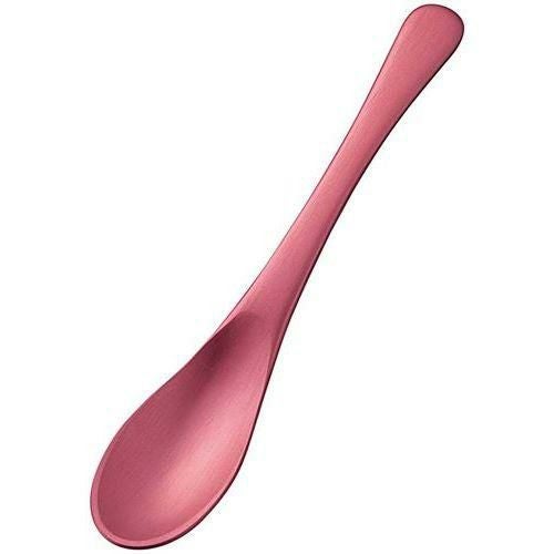 アルミ ティースプーン アルマイト ピンク加工(1個箱)