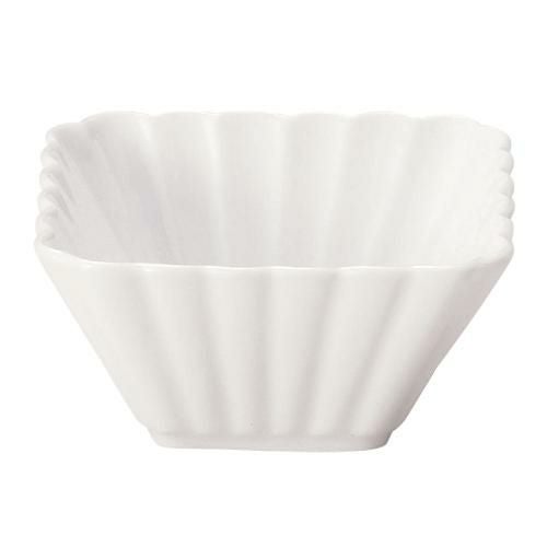 かすみ 白 9cm正角深鉢