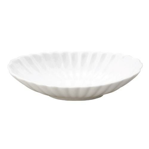 かすみ 白 楕円皿 小