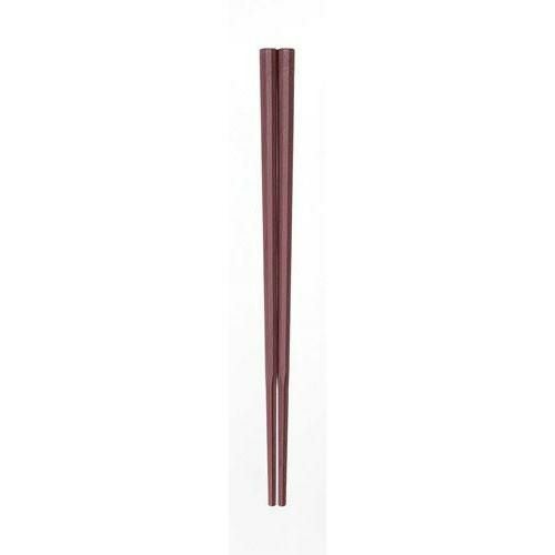 10角 ぐる麺箸 22cm 朱 GM－4015