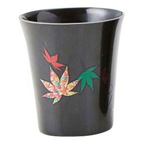 温感黒カップ 紅葉 小 B52－25