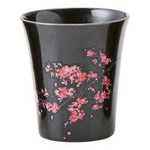 温感黒カップ 桜 小 B52－27