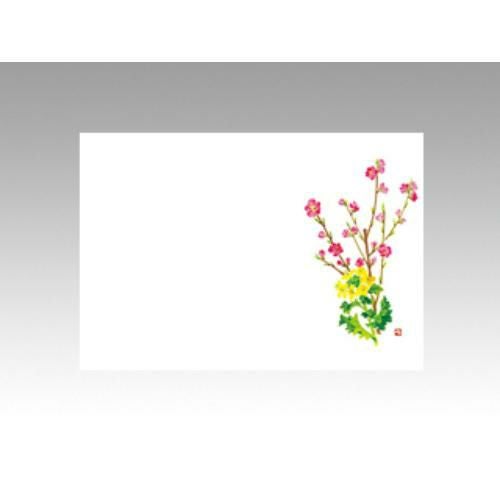 【10袋セット】テーブルマットNo.298 桃と菜の花 1袋(100枚入)