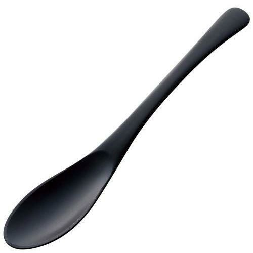 アルミ デザートスプーン アルマイト ブラック加工(1個箱)