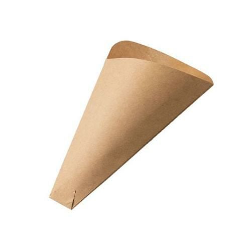 クレープ三角袋 未晒無地 ミシン目入 1ケース(2000枚入)