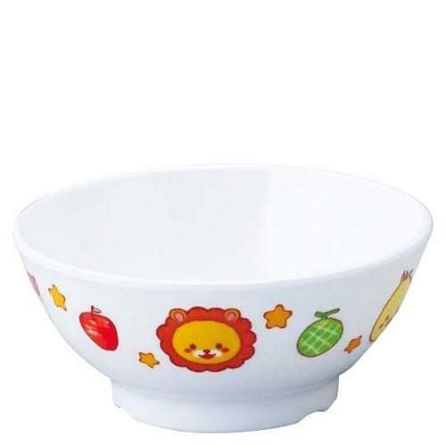 メラミン子供食器 みんなともだち。飯碗 YMB－1 アイボリー