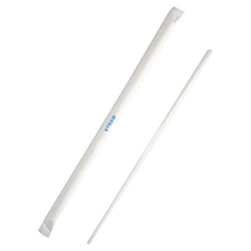 【10箱セット】エコノミーストロー袋入/乳白 500本入 1箱(500本入)