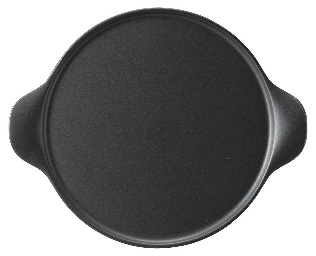 健康鍋 25cm手付ピザプレート(黒)