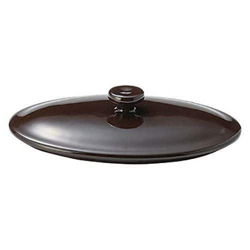 健康鍋 16cm手付楕円グラタン 蓋(チョコ)