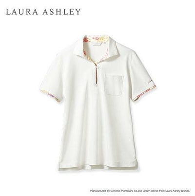 ニットシャツ レディス オフホワイト/アメリ ピンク LW203-12