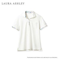 ニットシャツ レディス オフホワイト/アメリ ブルー LW203-13