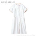 ナースワンピース 半袖 オフホワイト/アメリ ピンク LW402-12