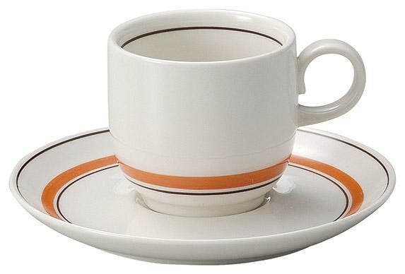コーヒー碗皿 受皿(スノートンオレンジ) /業務用食器