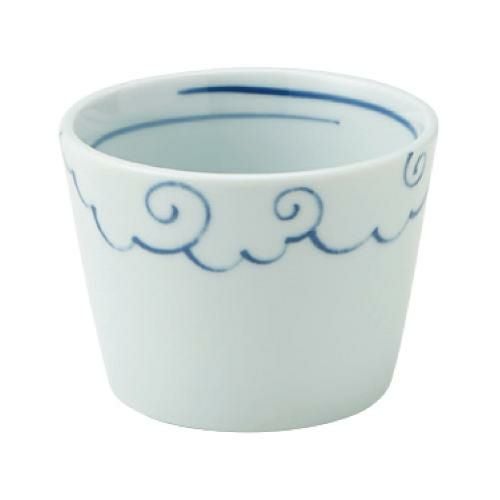 染付雲 切立そば猪口/業務用食器