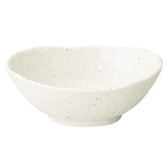 新粉引 石目楕円鉢 大