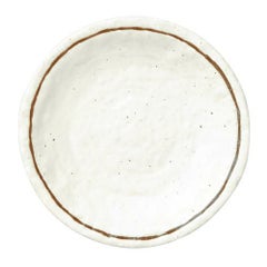 粉引ライン 石目4.5皿