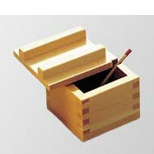 ひのき マス型 薬味入れ(スプーン付)小(19202)61×61