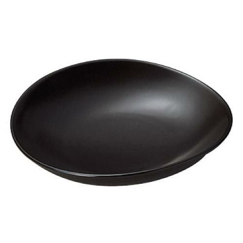 トリノ 27cm 変形皿(黒マット) /洋食器