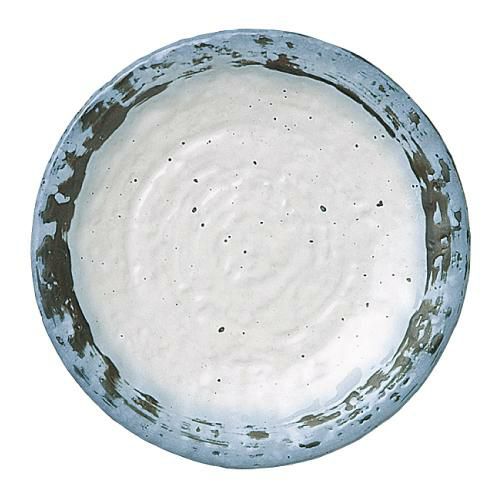 丸皿 なごり雪 石目4.5皿