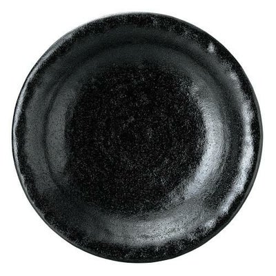 ゆず黒耀 石目尺皿