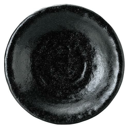 丸皿 ゆず黒耀 石目6.0皿/宴会単品