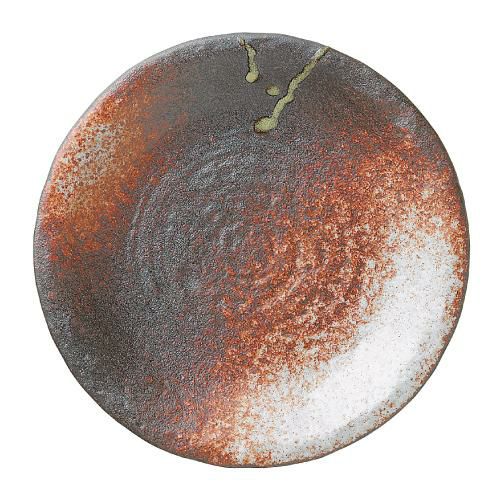 丸皿 明志野 石目9.0皿/宴会大皿