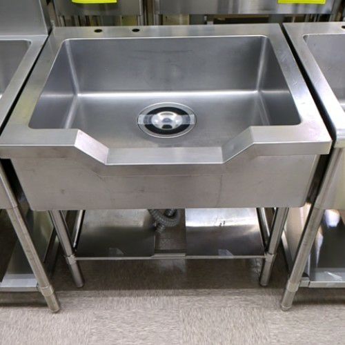 中古】舟形シンク BGあり 幅900×奥行600×高さ800 【送料別途見積
