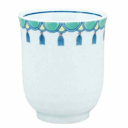 アルセラム強化食器 緑瓔珞湯呑 EC1－71