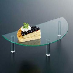 アクリル 1/2 円テーブル