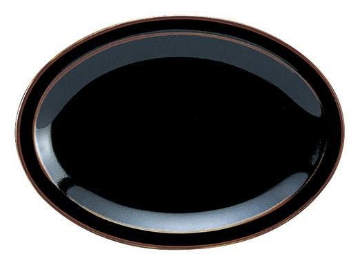 うるし天目10吋プラター