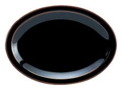 うるし天目10吋プラター