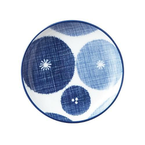古青藍 藍花 13cm丸皿 /業務用食器