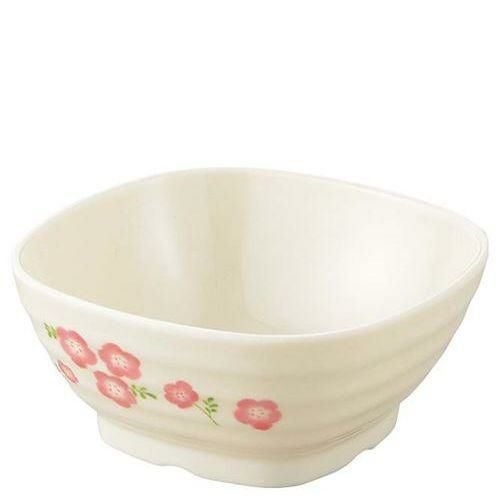 メラミン食器 桃花(ももか)角小鉢 MK－50