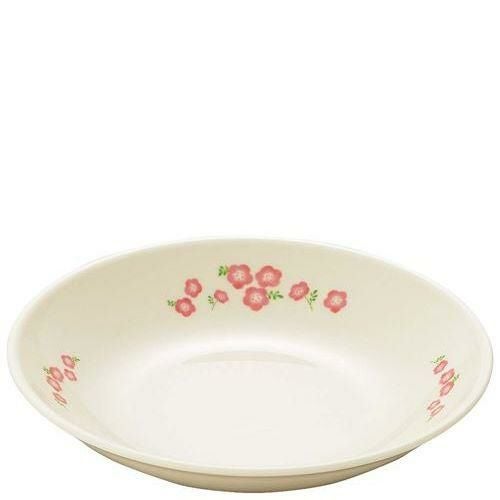 メラミン食器 桃花(ももか)深丸皿 20cm MK－115